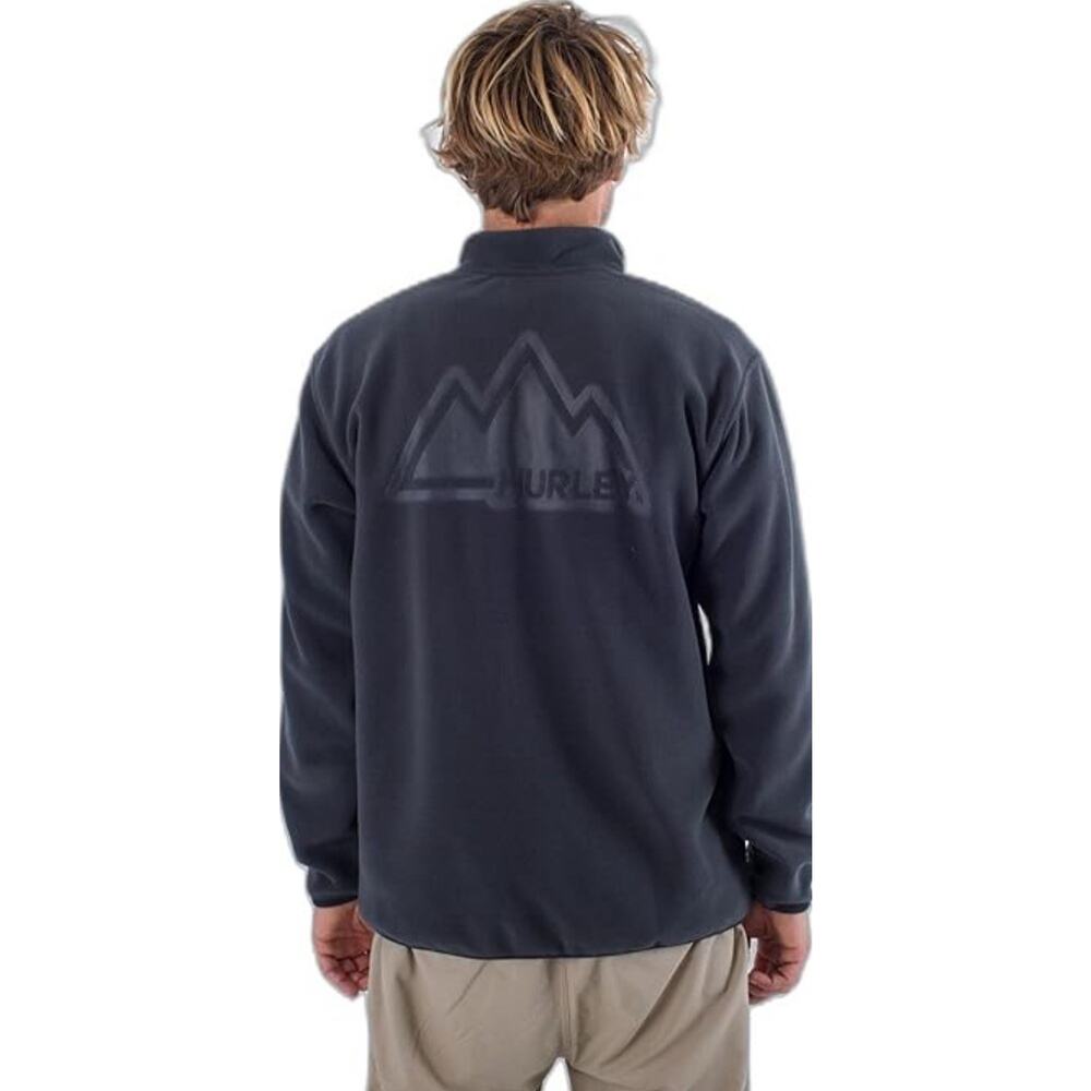 Hurley Fleece 1/4 Zip Sweatshirt Size Xl Dark Green